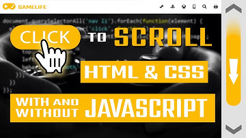 Click to scroll | HTML & CSS | With and without JavaScript