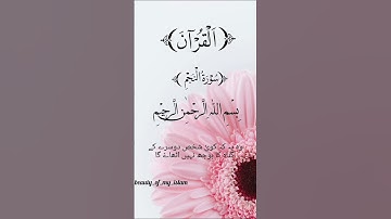 سورة النجم #islamicvideostatus #islmaicvidoes #urdu #quran #explore #quranicvibes