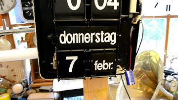 Telefonbau & Normalzeit (TN) slave clock with calender