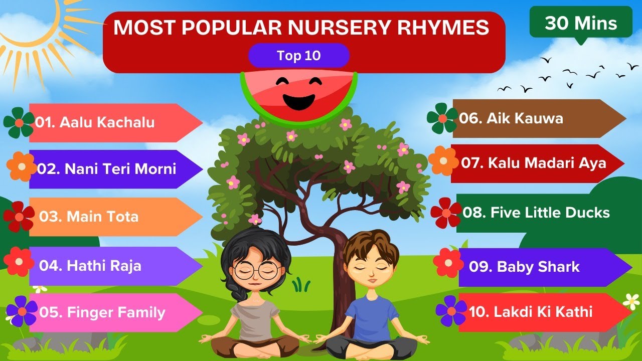 Top 10: Main Tota + Ten Most Popular Nursery Rhymes For Kids With ...