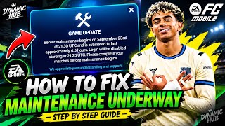 HOW TO FIX SERVER MAINTENANCE IN FC MOBILE | DYNAMIC FC