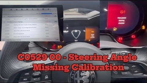 2024 Alfa Romeo Tonale C0529 Steering Angle Calibration SGW Unlock