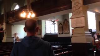 Historic drone filming inside Birmingham Cathedral