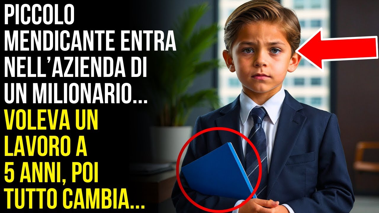 Un PICCOLO MENDICANTE di 5 ANNI entra nella sala del milionario e dice ...