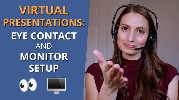 How to Deliver Virtual Presentations: Eye Contact and Monitor Setup