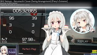 【osu!】春待ちクローバー(Swing Arrangement)[Fiery's Extreme] HD S pp208