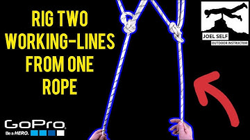 Rig TWO Rope Access Lines From ONE Rope (POV Rigging) - A Video by Joel Self - Outdoor Instructor