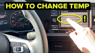 How To Change Temperature Display Fahrenheit to Celsius VW Jetta