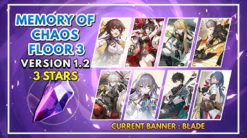 Memory Of Chaos Version 1.2 Floor 3 - 3 Stars | Honkai Star Rail