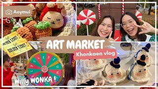 Art Market by architecture students of Khonkaen university l Aoymui vlog#6