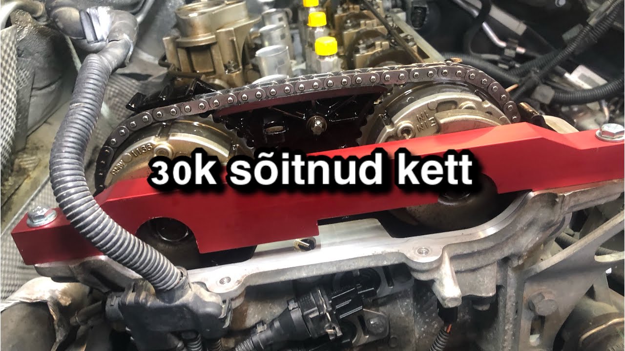 BMW E90 320i N43B20A mootori tuli ja kett paigast ära