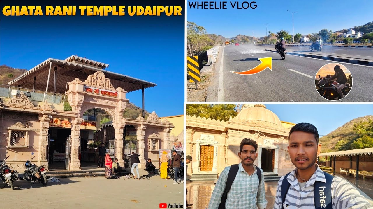 Home To Ghata Rani Temple Udaipur 😍 wheelie on Bike || yamaha r15 ...