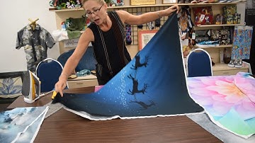 Squaring up Hoffman Fabrics Panels