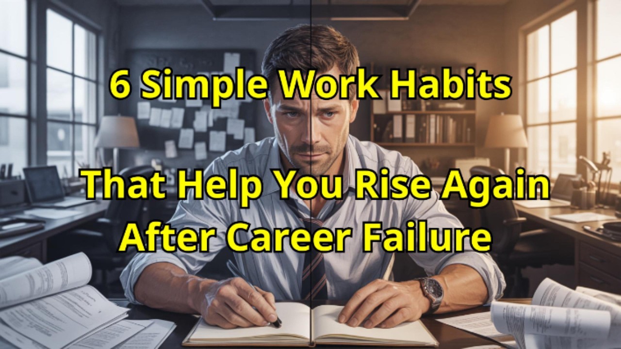 6 Simple Work Habits That Help You Rise Again After Career Failure