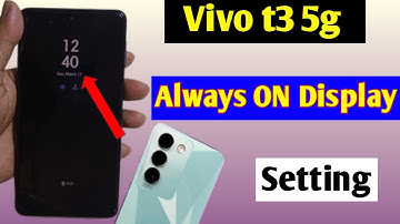Vivo t3 5g always on display setting | how to enable always on display in Vivo t3 5g