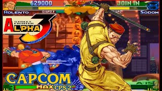 Street Fighter Alpha 3(Zero 3) Expert difficulty Rolento 2:0 Playthrough