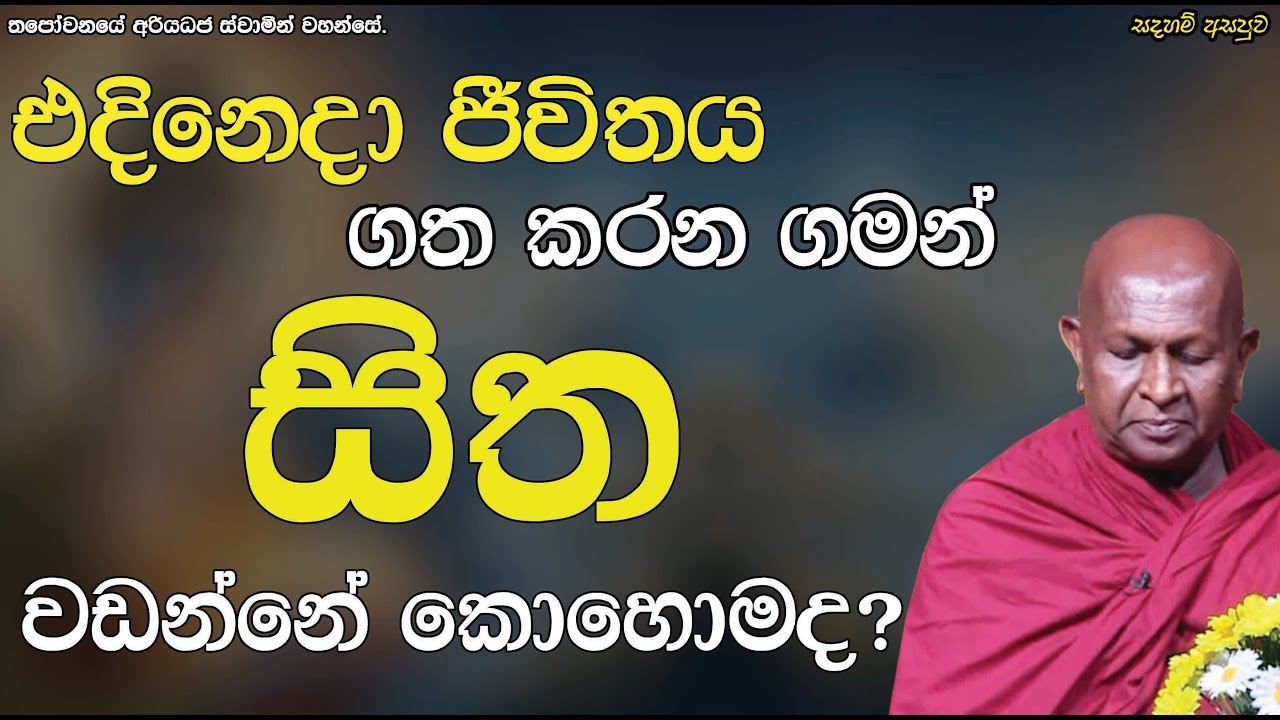 එදිනෙදා ජීවිතය ගත කරන ගමන් සිත වඩන්නේ කොහොමද?588පූජ්‍ය තපෝවනයේ අරියධජ හිමි
