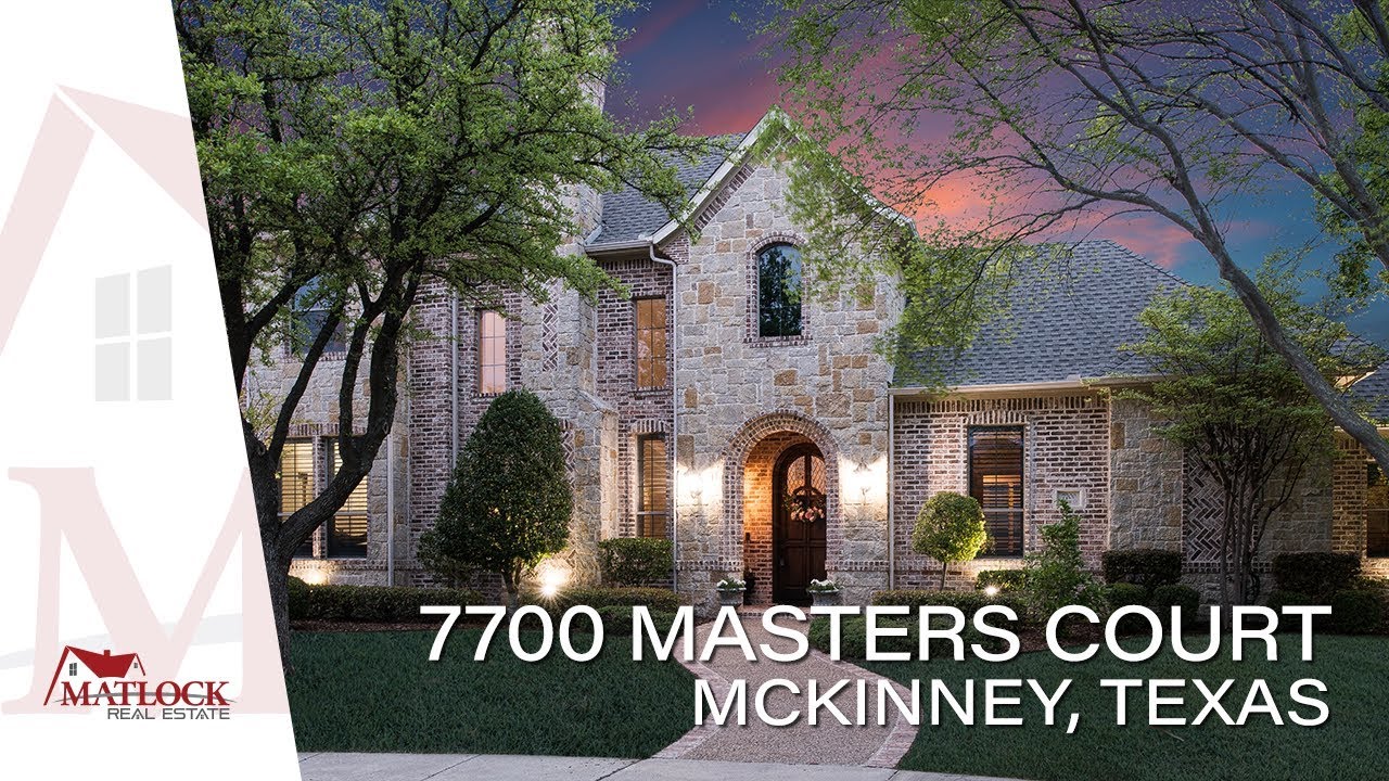 7700 Masters Court, McKinney, Texas For Sale in the prestigious
