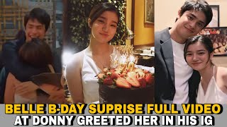 FULL VIDEO in BELLE's BIRTHDAY GANAP (Donny flex her in his IG account)