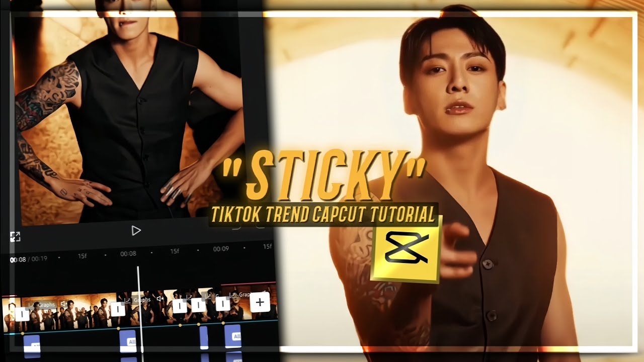 STICKY NEW TIKTOK TREND EDIT CAPCUT TUTORIAL - YouTube
