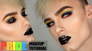 RAINBOW & GLITTER | Dark & Edgy PRIDE Makeup Tutorial