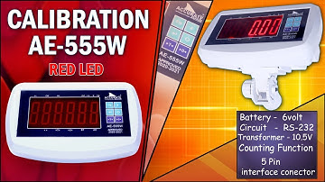 Calibration Of Accurate Indicator Model AE-555W Red Led