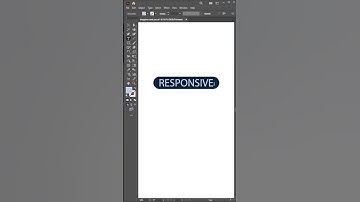 Responsive buttons in Adobe Illustrator #trending #adobeillustrator