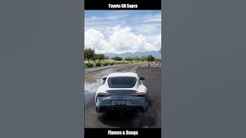 Toyota GR Supra | Anti Lag Flames&Bangs sound | ForzaHorizon5 | #shorts