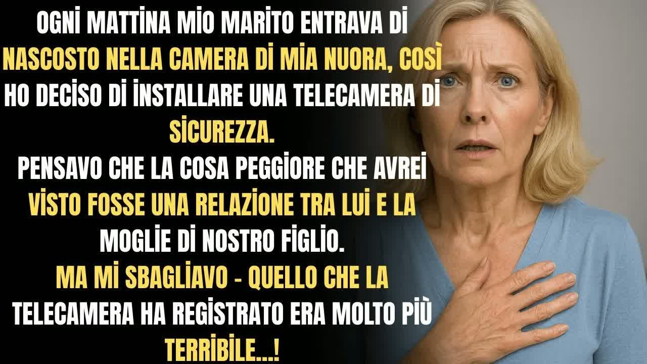 Ho nascosto una telecamera da mia nuora  Ciò che ho visto mi ha gelato il sangue! 😱