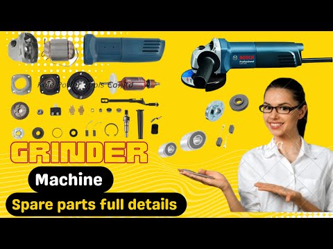 grinder machine spare parts details, bosch angle grinder machine full spare parts