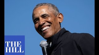 Former President Clinton, former President Bush and former President Obama are introduced