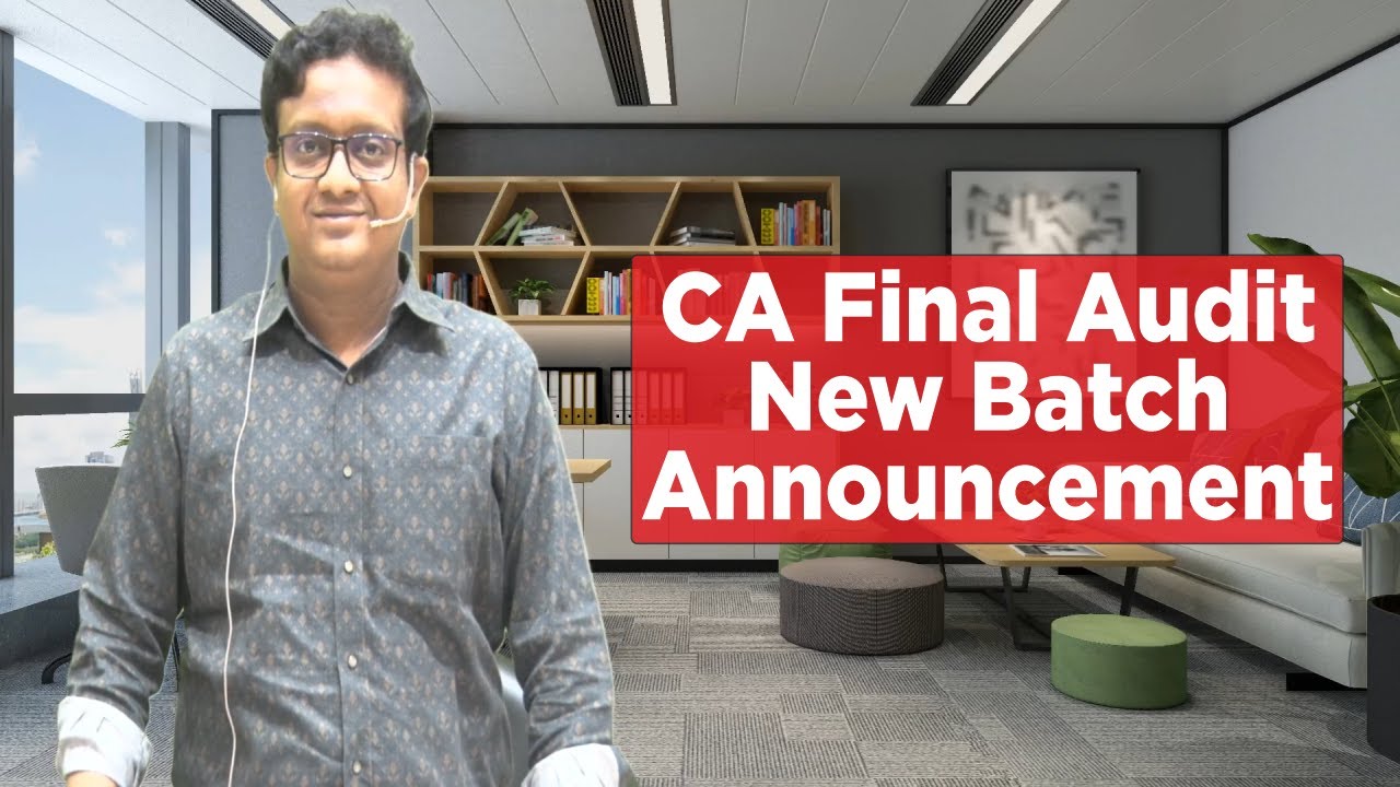 Important Announcement | Final Audit New Batch | Siddharth Agarwal ...