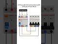 3 Phase RCCB Connection with 3 Phase 4 Pole MCB #mcb#rccb  #circuitbreaker #electricalsafety