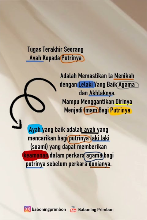 Tugas Terakhir Seorang Ayah Kepada Putrinya