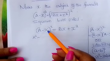 Subject of a Formula. Form 3.