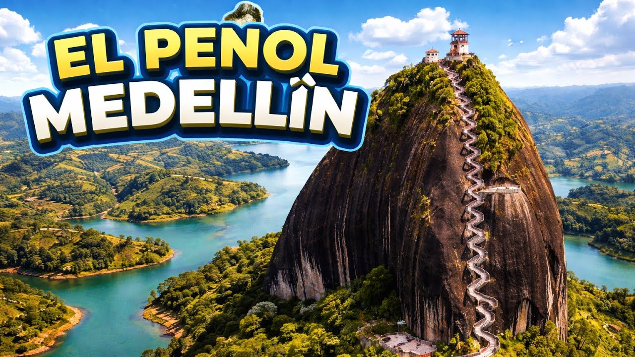 Гуатапе и скала Пеньоль 🇨🇴 | Да, стоит подняться по её 708 ступеням.