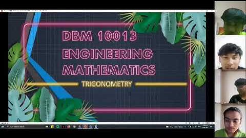 DBM 10013 PSA Presentation Trigonometry
