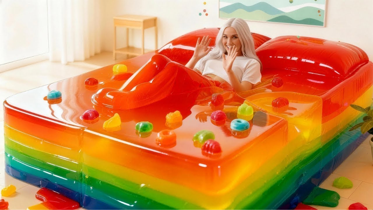 Lying in the Most Relaxing Bed 🛏️ Which Bed Would You Sleep In? Satisfying AI ASMR Relax