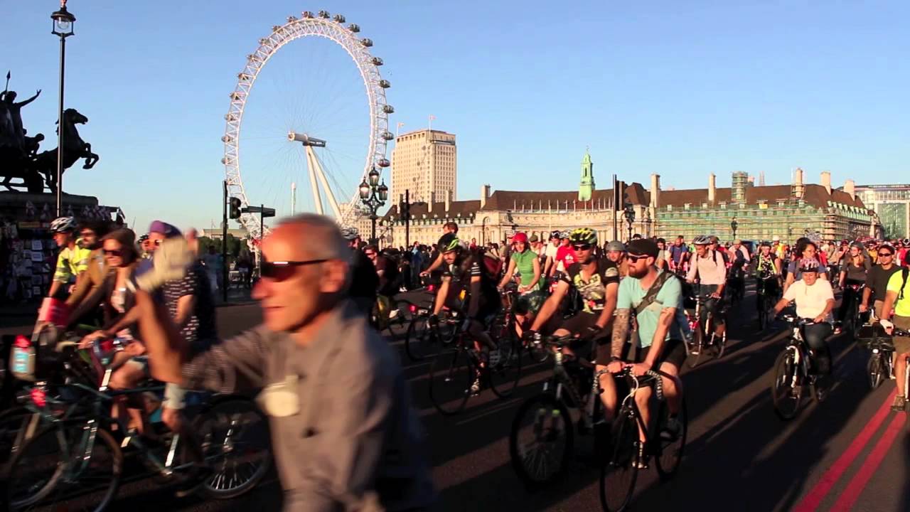 space4cycling protest on Westminster