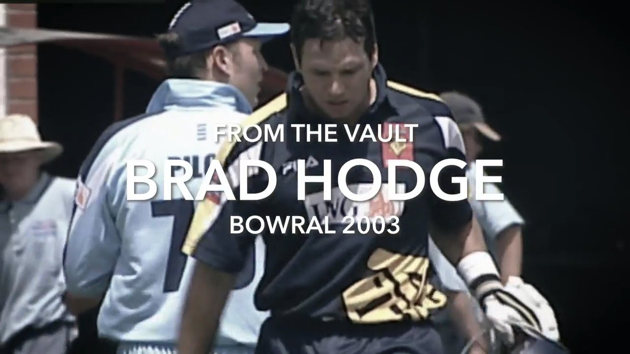 Depuis le coffre fort Brad Hodge club NSW au Bradman Oval