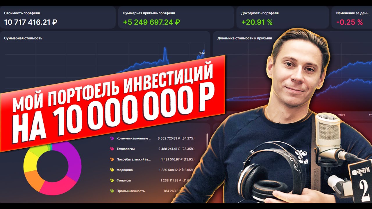 Мой портфель инвестиций на 10 миллионов (128 000$) - YouTube