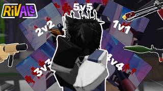 I PLAYED GAME MODES 1v1 TO 5v5... SO MANY EXPLOSIVES!! [RIVALS]