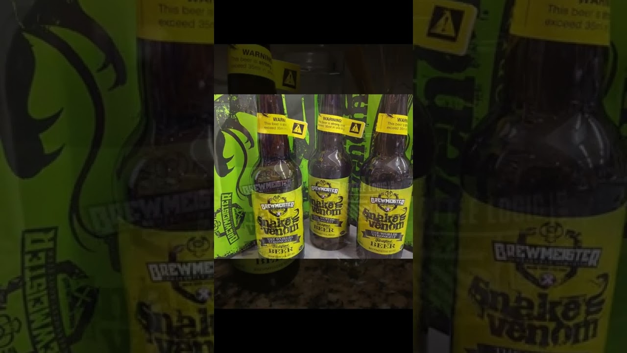 The strongest beer in the world. Snake venom