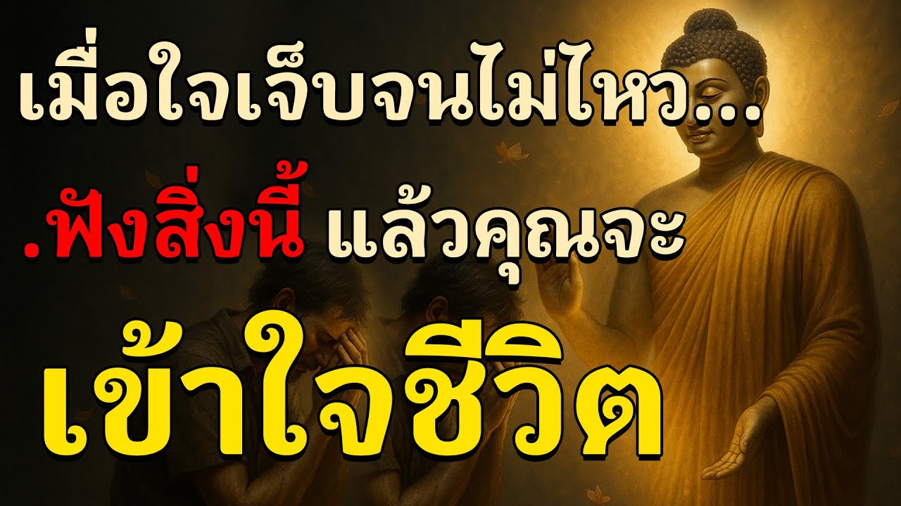 💧 ฟังเถอะ...เมื่อใจเจ็บปวดที่สุด | ธรรมะเยียวยาใจ หลุดพ้นจากความทุกข์