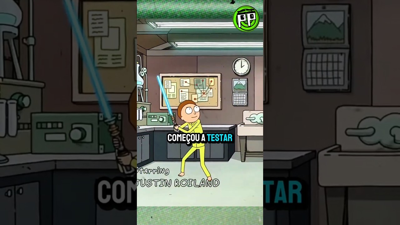 O MORTY GANHOU UM SABRE DE LUZ🌀#short #rickandmortyclips  #ricksanchez #desenhosanimados #starwars