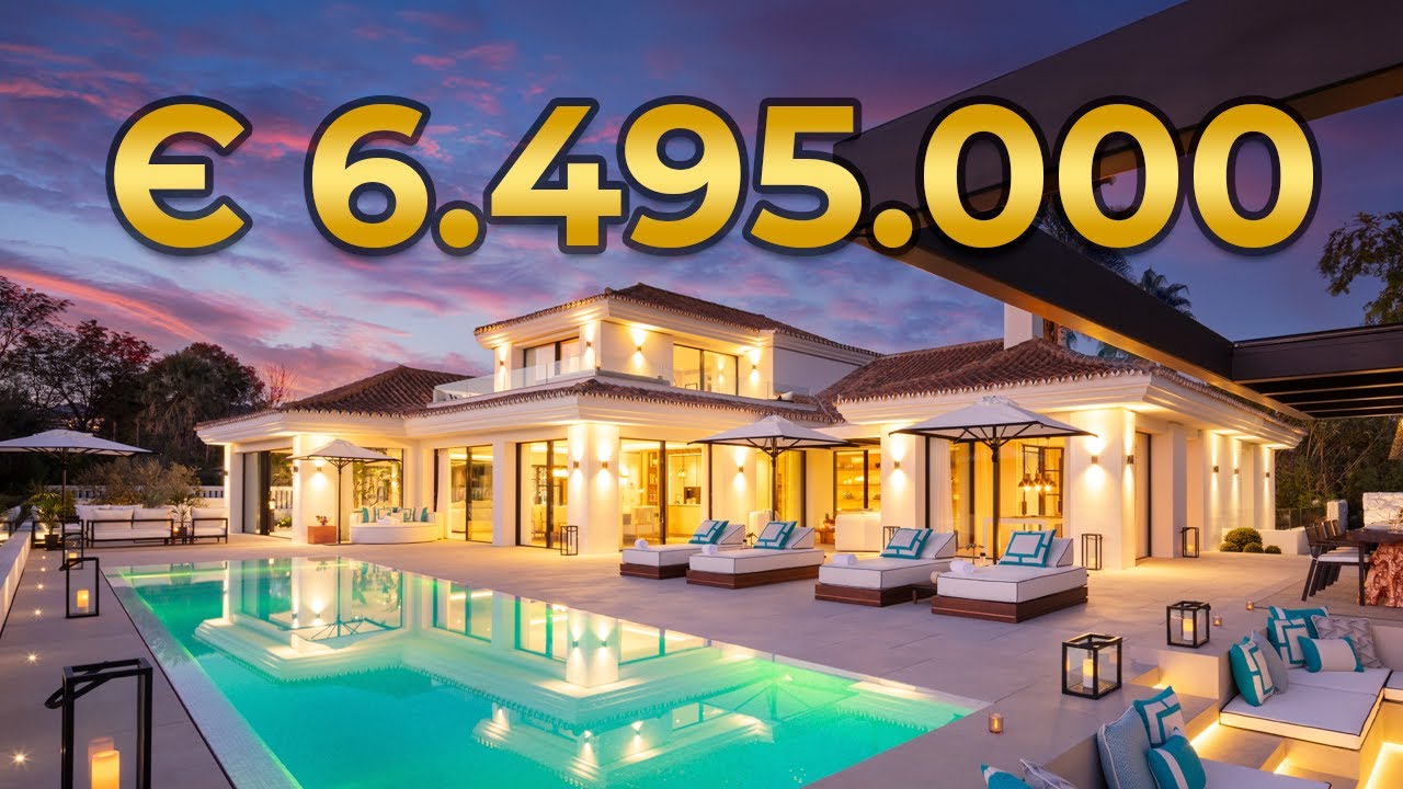 Inside € 6.5M MODERN FRONTLINE GOLF VILLA FOR SALE in Marbella Spain