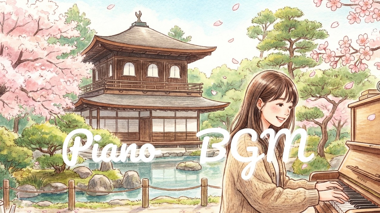 【Piano BGM】Ginkaku-ji, A Quiet Afternoon