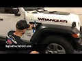 Decal Installation Jeep JL wrangler fender vent decal installation signs4trucks2go Video n19