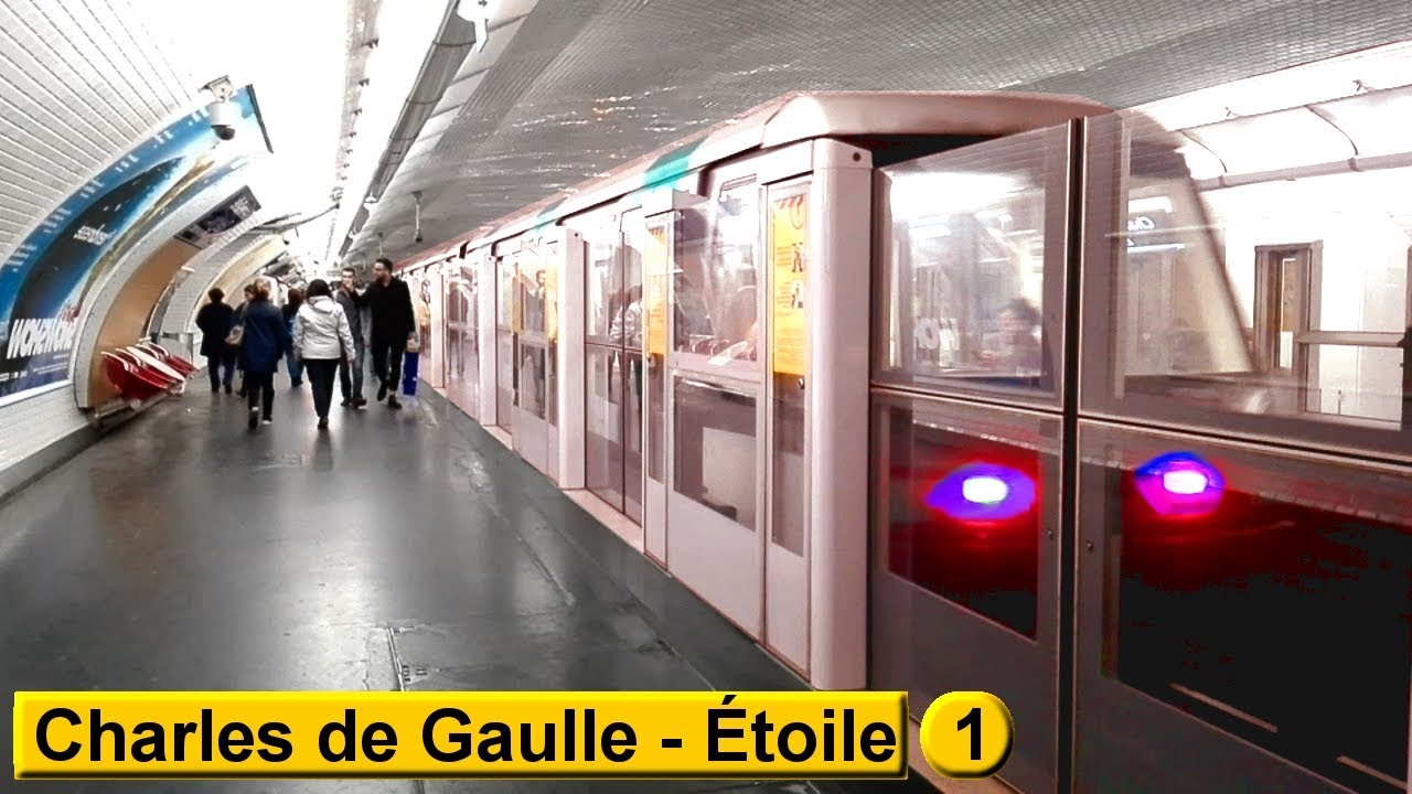 Charles de Gaulle Étoile Ligne 1 Métro de Paris ( RATP MP05 ) YouTube Charles de Gaulle Étoile Ligne 1 Métro de Paris ( RATP MP05 ) YouTube