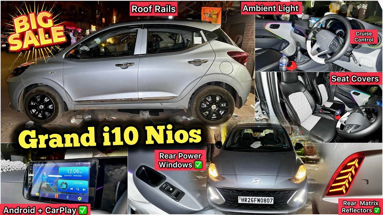 Grand i10 Nios Era To Asta Modification 🔥 Grand i10 Nios Base to Top ...